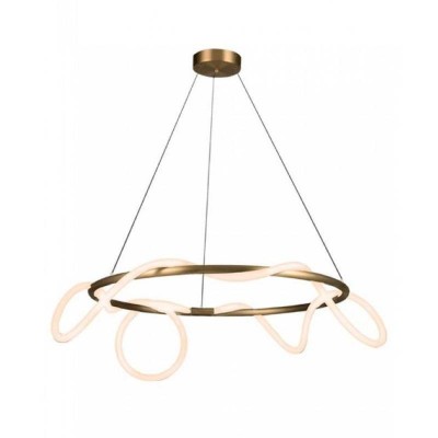 Lustra led moderna Gold mat 60W lumina Calda