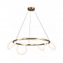 Lustra led moderna Gold mat 60W lumina Calda
