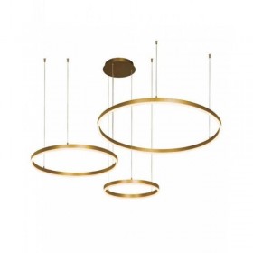 Lustra LED Dimabila Gold mat 136W lumina Calda