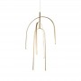Lustra LED Moderna Gold mat 80W lumina Calda