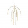 Lustra LED Moderna Gold mat 96W lumina Calda