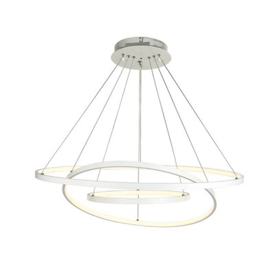 Lustra LED dimabila 135W lumina Calda alba mat