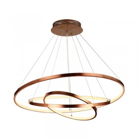 Lustra LED cupru mat 135W lumina Calda