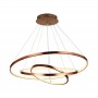 Lustra LED cupru mat 135W lumina Calda