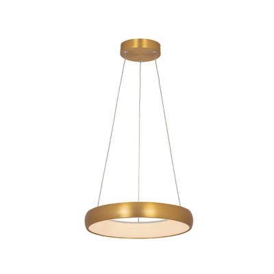 Lustra moderna dimabila Gold LED 30W lumina Calda