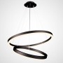 Lustra LED dimabila 60W lumina Calda Negru mat
