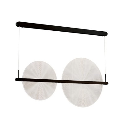 Lustra LED Moderna Neagra 70W