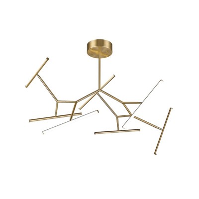 Lustra dimabila Moderna 68W Gold