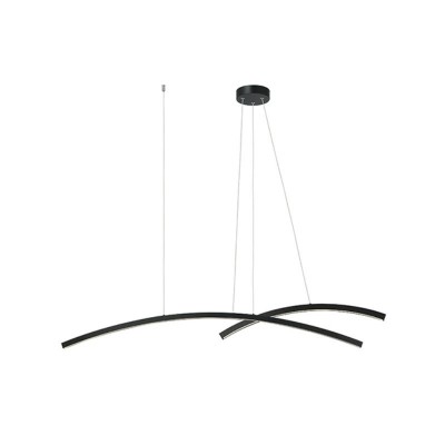 Lustra LED dimabila 48W neagra