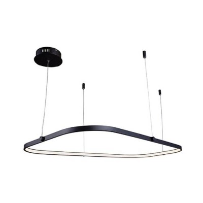 Lustra LED Moderna 42W lumina Calda Negru mat