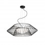 Lustra LED moderna negru mat cu 3 becuri E27
