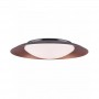 Plafoniera LED neagra reflector cupru 28W