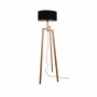 Lampadar Living Negru cu lemn E27