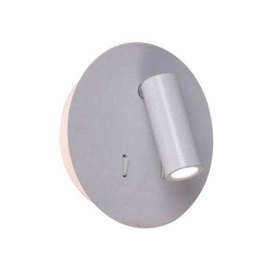 Aplica LED Perete 3W+6W lumina Calda alb mat
