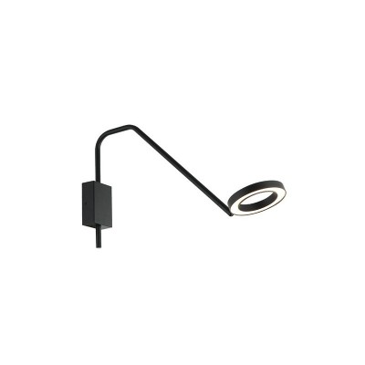 Aplica perete neagra LED 7W 3000K 780 lm