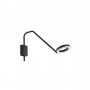 Aplica perete neagra LED 7W 3000K 780 lm
