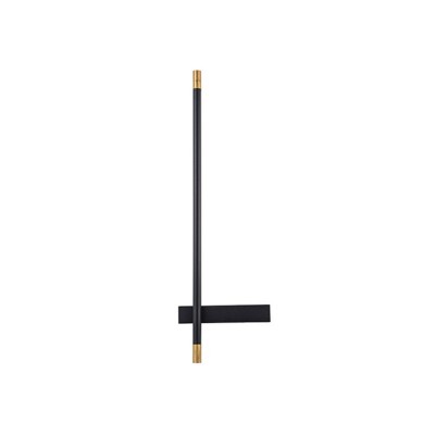 Aplica LED Perete neagra cu Gold 10W lumina Calda