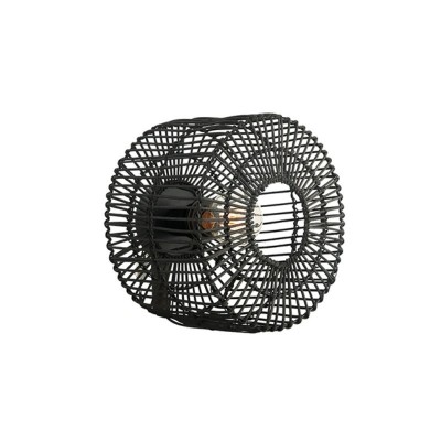 Aplica perete intertior E27 neagra metalic