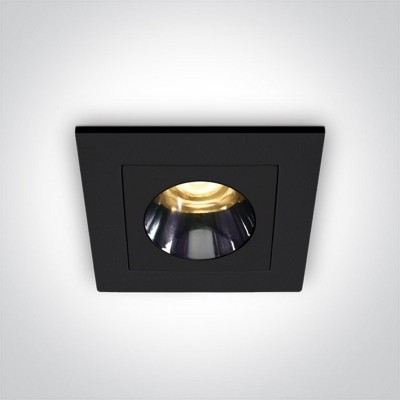 Spot LED Incastrat in tavan Negru 3W 3000K CRI90