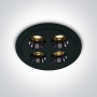 Spot Incastrat in tavan cu 4 leduri Negru 10W 3000K CRI90