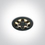 Spot Incastrat in tavan cu 6 leduri Negru 6W 3000K CRI90