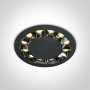 Spot Incastrat in tavan cu 12 leduri Negru 20W 3000K CRI90
