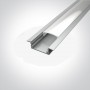 Profile LED Incastrat Slim Gri 2m h8mm R1