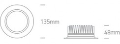 Spot LED Baie 13W CU Lumina Calda , Neutra Si Rece Incastrat