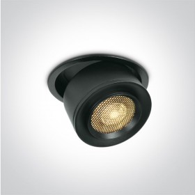 Spot LED 15W  Reglabil Negru CRI 90 Lumina Calda 3000K
