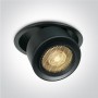 Spot LED 25W  Reglabil Negru CRI 90 Lumina Calda 3000K