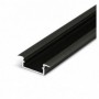 Profil LED trepte Negru h6.6mm 2 metri