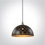Pendul Bucatarie Negru cu Gold 1xE27