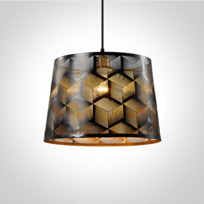 Pendul Bucatarie Negru cu interior auriu