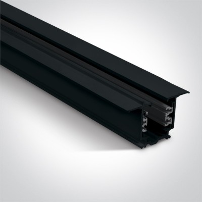 Sina spoturi LED incastrata in tavan 3 Metri Neagra 220V