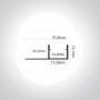 Profil LED Rigips cu o singura latura 2 metri