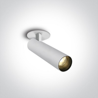 Spot LED incastrat in tavan Alb cu Negru Orientabil 12W 3000K CRI90