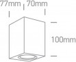 Aplica perete exterior Alba IP65 cu dulie GU10 M1.1