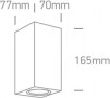 Aplica fatada exterior Neagra IP65 cu lumina sus si jos GU10 M1.2