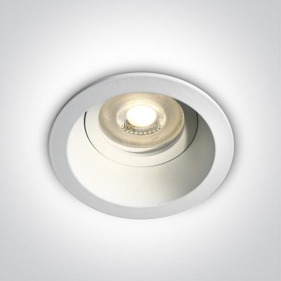 Spot incastrat in tavan Alb cu dulie GU10 adopa Dark Light
