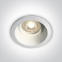 Spot incastrat in tavan Alb cu dulie GU10 adopa Dark Light