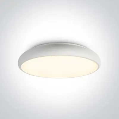 Plafoniera LED Living sau spatiu comercial Alba 60W Lumina Calda D610mm