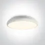 Plafoniera LED Living sau spatiu comercial Alba 60W Lumina Calda D610mm
