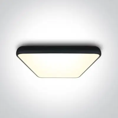 Plafoniera LED Patrata Neagra 62W 3000K Pentru Living