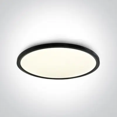 Plafoniera Neagra Moderna 60W D600mm pentru dormitor