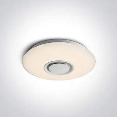 Plafoniera Smart Dimabila +Lumina CCT + RGB cu boxa Bluetooth 24W 400mm