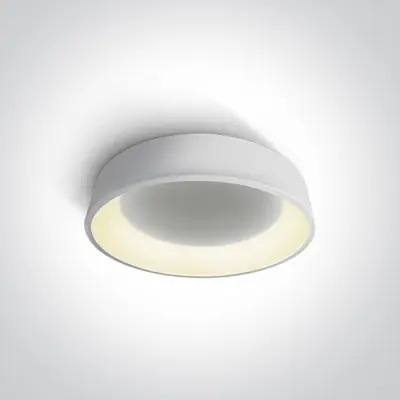 Plafoniera LED Dormitor Alba 32W Lumina Calda Moderna D455mm