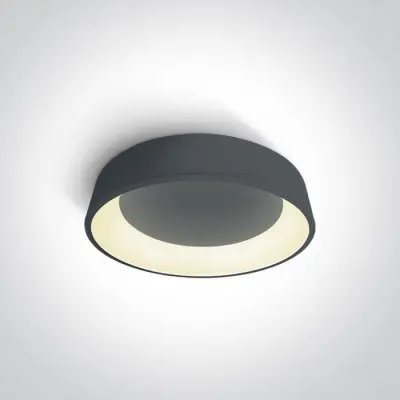 Plafoniera LED Dormitor Antracit 32W Lumina Calda Moderna D455mm