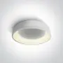 Plafoniera LED Dormitor Alba 42W Lumina Calda Moderna D455mm