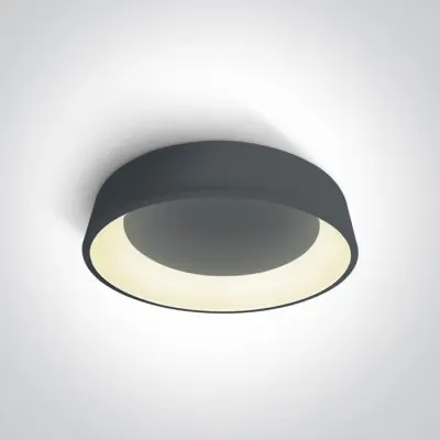 Plafoniera LED Dormitor Antracit 42W Lumina Calda Moderna D455mm