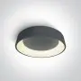 Plafoniera LED Dormitor Antracit 42W Lumina Calda Moderna D455mm